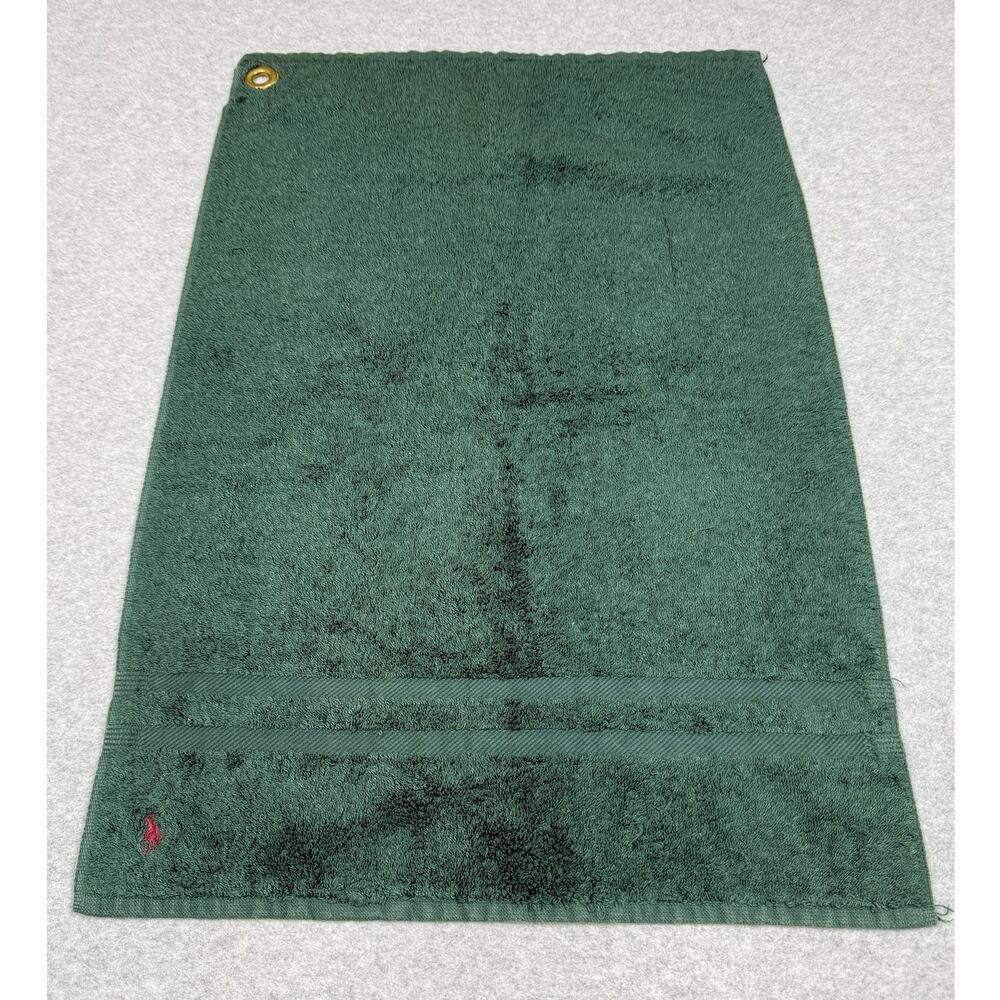 Vintage Ralph Lauren Home Green Golf Bag Towel